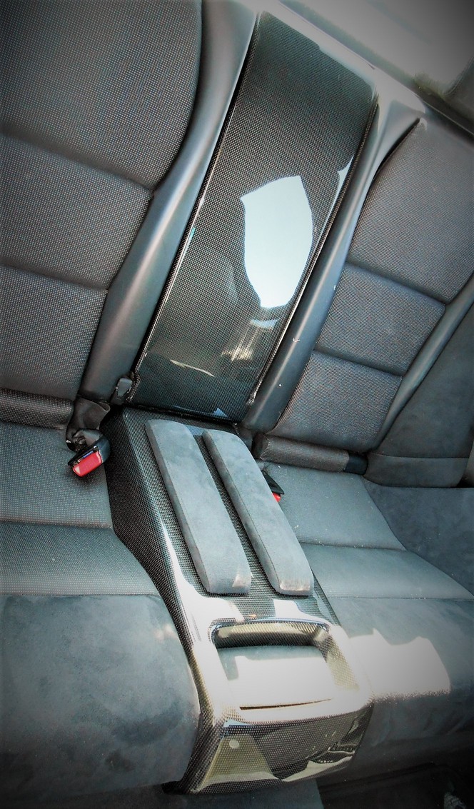 Bmw M3 E46 Csl Rear Console Insert Karbonius Composites - E46 M3 Seat Covers